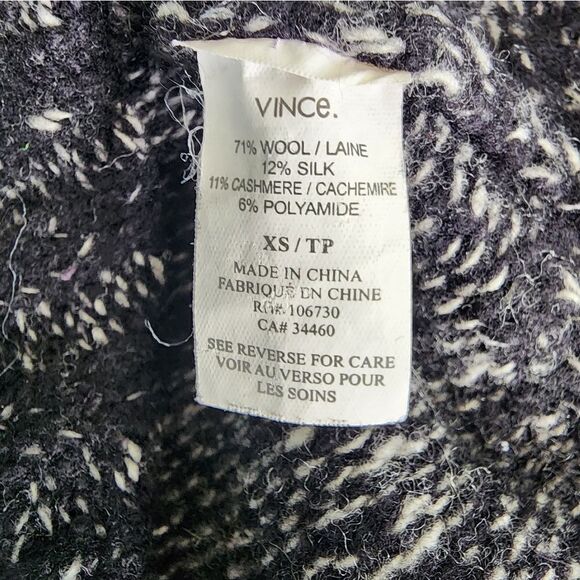 Vince silk and wool blend turtleneck semicrop sweater - Picture 11 of 13